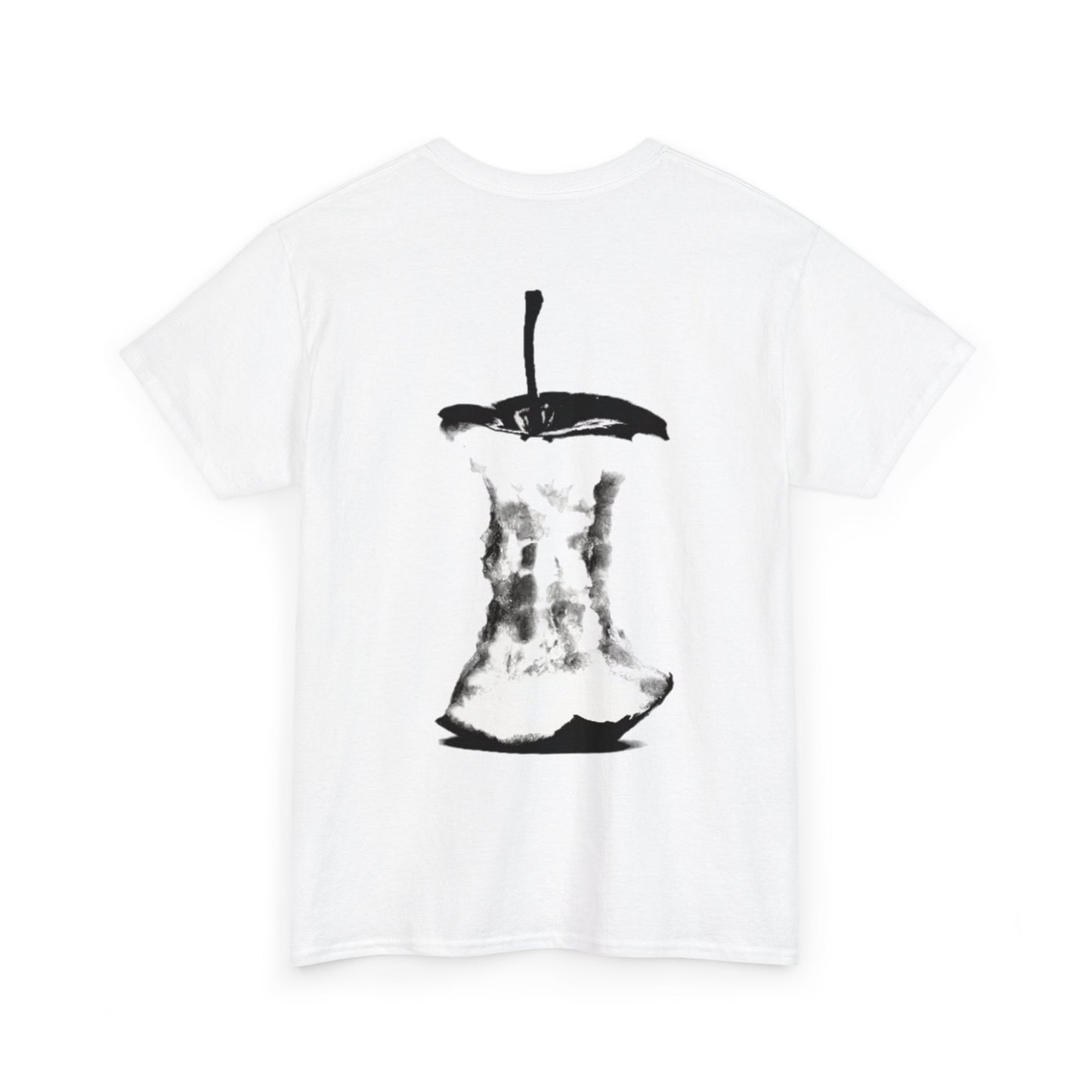 WHITE APPLE CORE T SHIRT