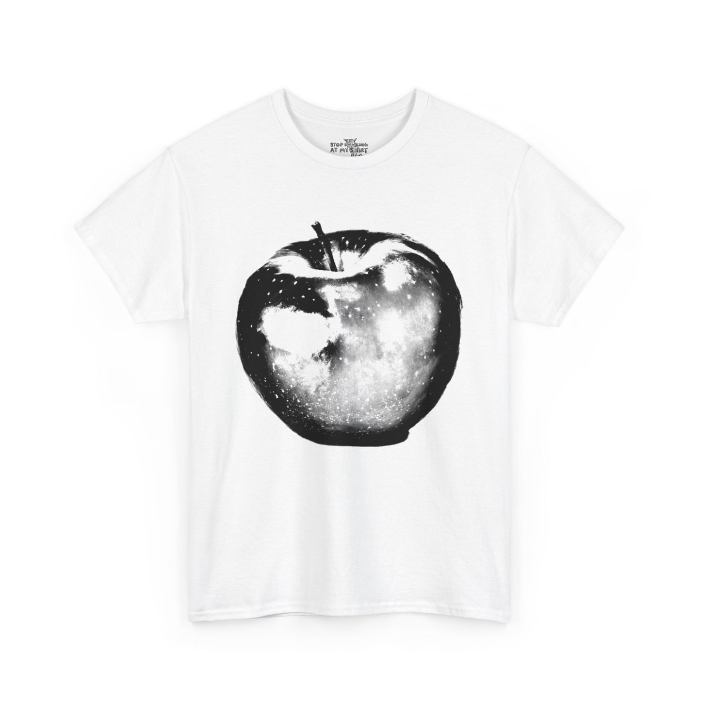 WHITE APPLE CORE T SHIRT